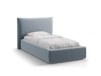 Sengeramme Kaelle med sengegavl og oppbevaring – 130 × 223 cm