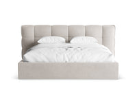 Sengeramme Eric med sengegavl og oppbevaring – 230 × 225 cm