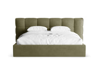Sengeramme Eric med sengegavl og oppbevaring – 230 × 225 cm