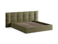 Sengeramme Eric med sengegavl og oppbevaring – 230 × 225 cm