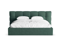 Sengeramme Eric med sengegavl og oppbevaring – 230 × 225 cm