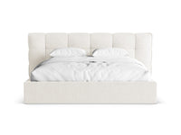 Sengeramme Eric med sengegavl og oppbevaring – 230 × 225 cm