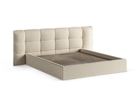 Sengeramme Eric med sengegavl og oppbevaring – 230 × 225 cm