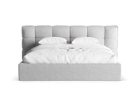Sengeramme Eric med sengegavl og oppbevaring – 230 × 225 cm