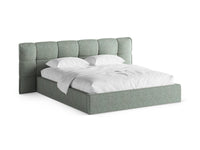 Sengeramme Eric med sengegavl og oppbevaring – 230 × 225 cm