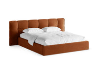 Sengeramme Eric med sengegavl og oppbevaring – 230 × 225 cm