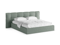 Sengeramme Eric med sengegavl og oppbevaring – 230 × 225 cm