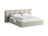 Sengeramme Eric med sengegavl og oppbevaring – 230 × 225 cm