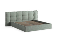 Sengeramme Eric med sengegavl og oppbevaring – 230 × 225 cm