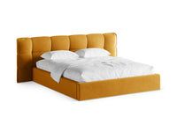 Sengeramme Eric med sengegavl og oppbevaring – 230 × 225 cm