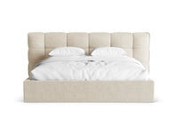Sengeramme Eric med sengegavl og oppbevaring – 230 × 225 cm