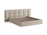 Sengeramme Eric med sengegavl og oppbevaring – 230 × 225 cm