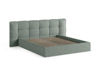 Sengeramme Eric med sengegavl og oppbevaring – 230 × 225 cm