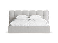 Sengeramme Eric med sengegavl og oppbevaring – 230 × 225 cm