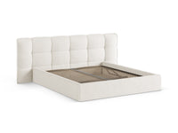 Sengeramme Eric med sengegavl og oppbevaring – 230 × 225 cm