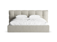 Sengeramme Eric med sengegavl og oppbevaring – 230 × 225 cm