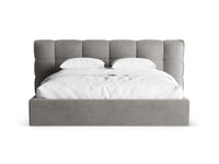 Sengeramme Eric med sengegavl og oppbevaring – 230 × 225 cm