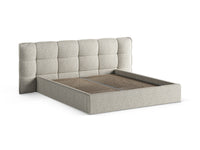 Sengeramme Eric med sengegavl og oppbevaring – 230 × 225 cm