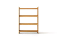 Bokhylle Charlotte – tre / naturlig eik / naturlig tre / 40x170x120