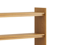 Bokhylle Charlotte – tre / naturlig eik / naturlig tre / 40x170x120