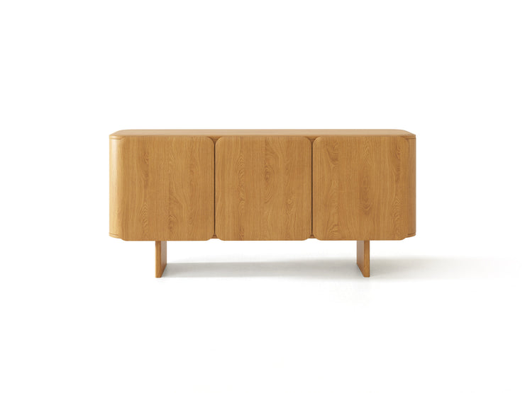 Kommode Charlotte – tre / naturlig eik / 45x76x160