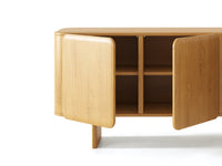 Kommode Charlotte – tre / naturlig eik / 45x76x160