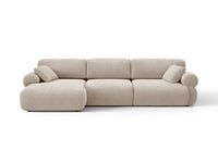 Hjørnesofa venstre Ophelia – fløyel / 297 × 164 cm