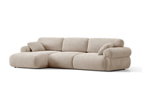 Hjørnesofa venstre Ophelia – fløyel / 297 × 164 cm