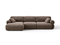 Hjørnesofa venstre Ophelia – fløyel / 297 × 164 cm