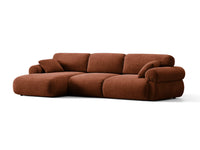 Hjørnesofa venstre Ophelia – fløyel / 297 × 164 cm