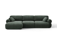 Hjørnesofa venstre Ophelia – fløyel / 297 × 164 cm