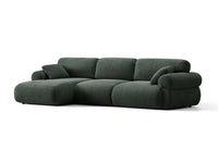Hjørnesofa venstre Ophelia – fløyel / 297 × 164 cm