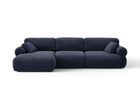 Hjørnesofa venstre Ophelia – fløyel / 297 × 164 cm