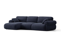 Hjørnesofa venstre Ophelia – fløyel / 297 × 164 cm