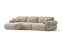 Hjørnesofa venstre Ophelia – fløyel / 297 × 164 cm