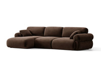 Hjørnesofa venstre Ophelia – fløyel / 297 × 164 cm