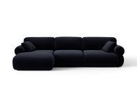 Hjørnesofa venstre Ophelia – fløyel / 297 × 164 cm