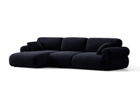 Hjørnesofa venstre Ophelia – fløyel / 297 × 164 cm