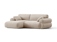 Hjørnesofa Ophelia – fløyel venstre / 236 × 164 cm