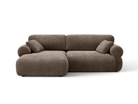 Hjørnesofa Ophelia – fløyel venstre / 236 × 164 cm