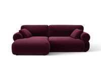 Hjørnesofa Ophelia – fløyel venstre / 236 × 164 cm