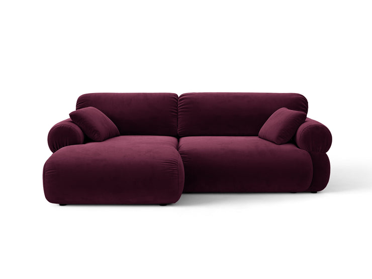 Hjørnesofa Ophelia – fløyel venstre / 236 × 164 cm