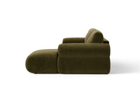 Hjørnesofa Ophelia – fløyel venstre / 236 × 164 cm