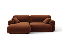 Hjørnesofa Ophelia – fløyel venstre / 236 × 164 cm