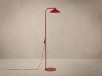 Gulvlampe Nocte – vinrød