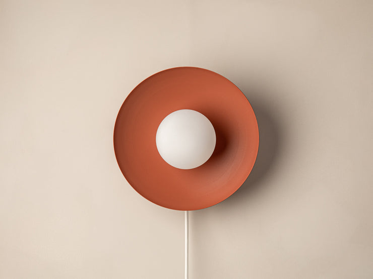Vegglampe Mist – metall / hvit