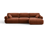 Hjørnesofa venstre Ophelia – fløyel / 297 × 164 cm