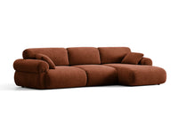 Hjørnesofa venstre Ophelia – fløyel / 297 × 164 cm