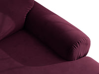 Hjørnesofa venstre Ophelia – fløyel / 297 × 164 cm