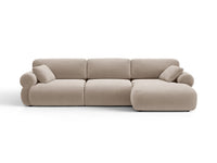 Hjørnesofa venstre Ophelia – fløyel / 297 × 164 cm